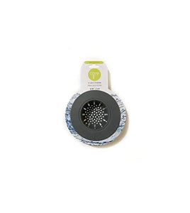 Core Home Silicone Anti Clogging Kitchen In Sink Plastic Drain Strainer In Sink Dimensions 2.75" Diameter. Overall Dimensions 4.75" Diameter. (Grey)