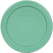 Load image into Gallery viewer, Pyrex (1) 7402-PC 6/7 Cup Red (2) 7201-PC 4 Cup Cadet Blue (2) 7200-PC 2 Cup Orange (1) 7202-PC 1 Cup Green (2) 7210-PC 3 Cup Light Green (1) 7211-PC 6 Cup Red Food Storage Lids